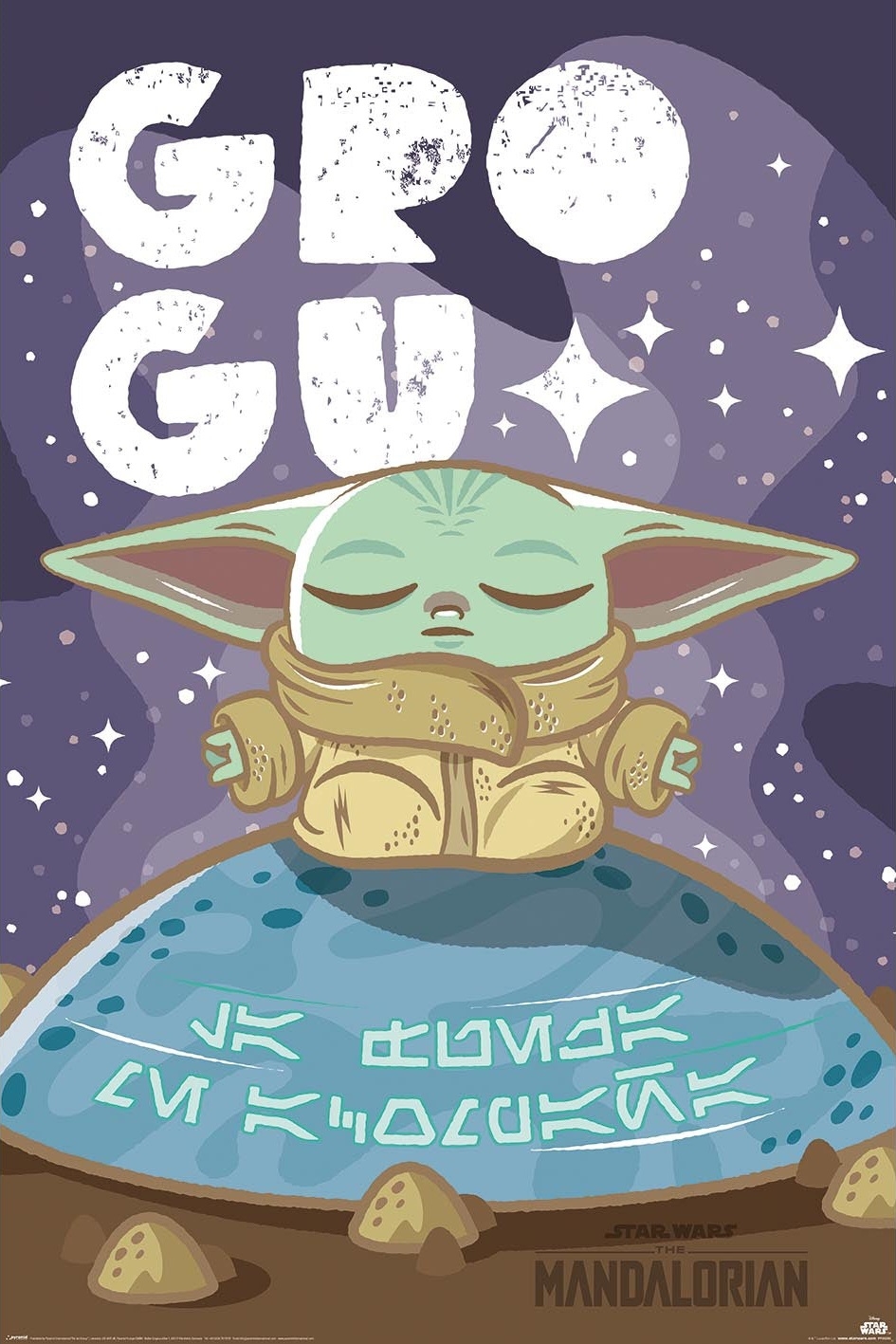 Star Wars The Mandalorian Słodki Grogu - plakat
