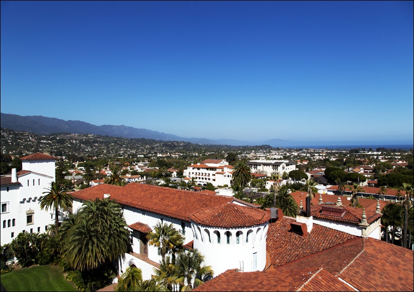 The Santa Barbara County Courthouse, Carol Highsmith - plakat 70x50 cm