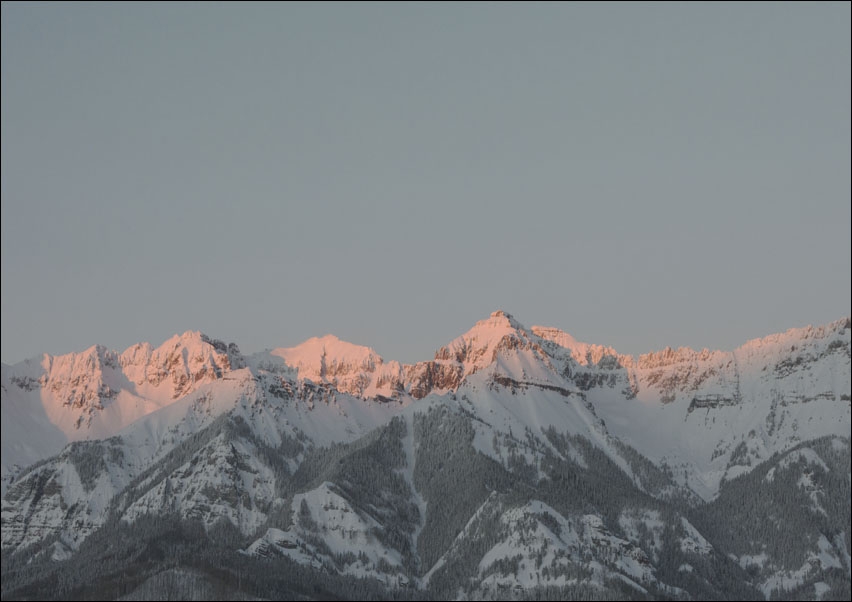 Mountain-sunset, Carol Highsmith - plakat 50x40 cm