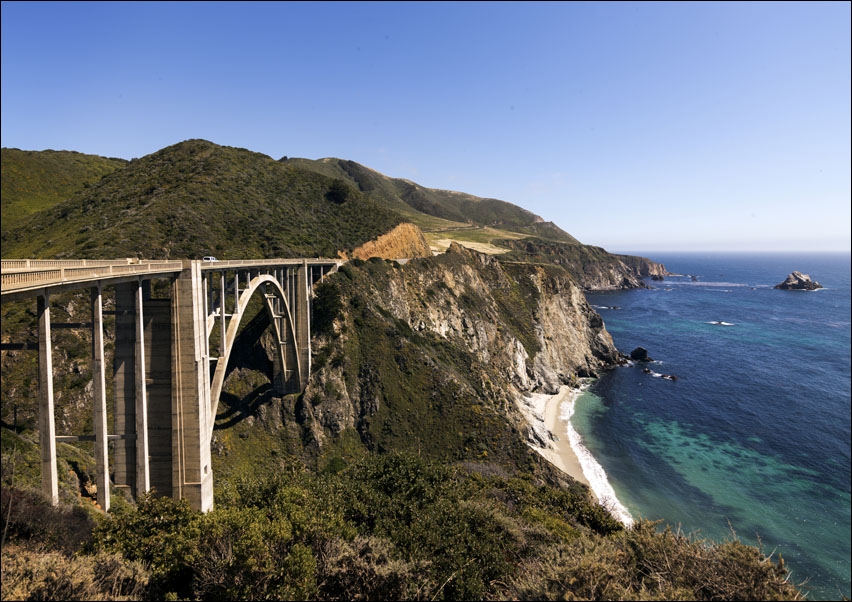 Pacific Coast Highway Scenic., Carol Highsmith - plakat 50x40 cm