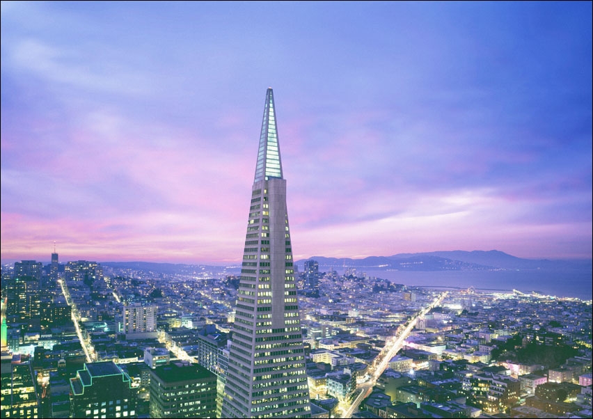 TransAmerica Building in San Francisco, California., Carol Highsmith - plakat 29,7x21 cm