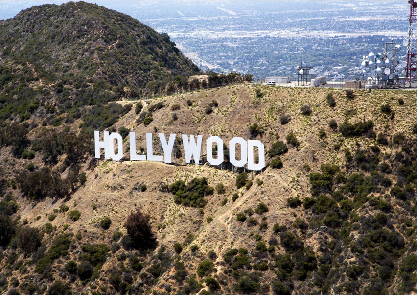 The Hollywood Sign, Carol Highsmith - plakat 70x50 cm