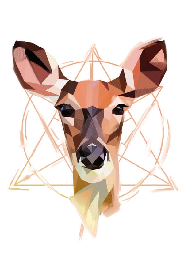 Sarna - plakat Wymiar do wyboru: 61x91,5 cm