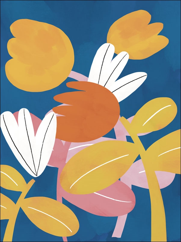 Kolorowe kwiaty - plakat Wymiar do wyboru: 70x100 cm