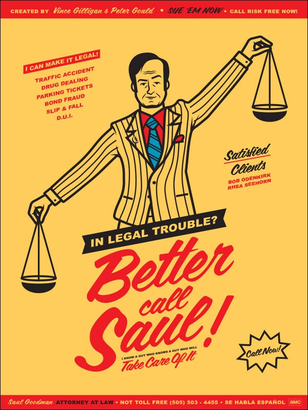 Zadzwoń do Saula Better Call Saul, b - plakat Wymiar do wyboru: 61x91,5 cm