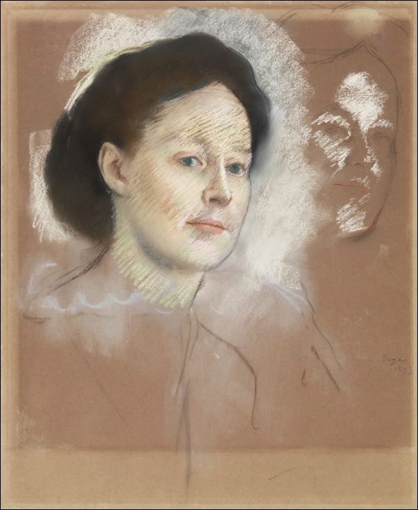 The Artist's Cousin, Probably Mrs. William Bell, Edgar Degas - plakat Wymiar do wyboru: 50x70 cm