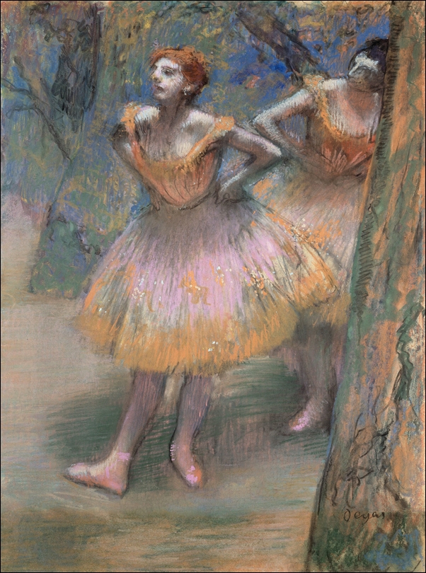 Two Dancers, Edgar Degas - plakat Wymiar do wyboru: 70x100 cm