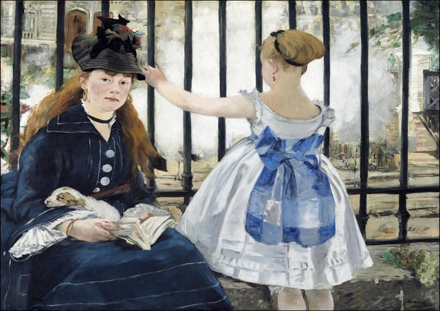 The Railway (1873), Edouard Manet - plakat Wymiar do wyboru: 70x50 cm