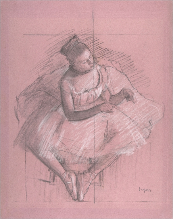 Seated Dancer, Edgar Degas - plakat Wymiar do wyboru: 61x91,5 cm
