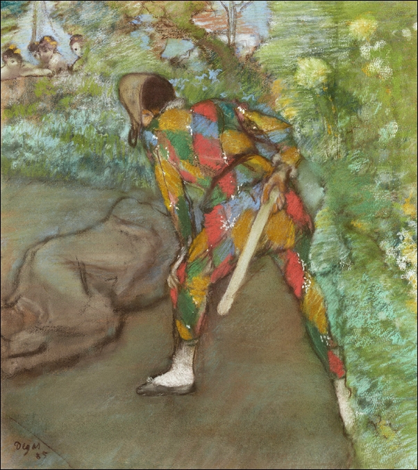 Harlequin , Edgar Degas - plakat Wymiar do wyboru: 40x50 cm