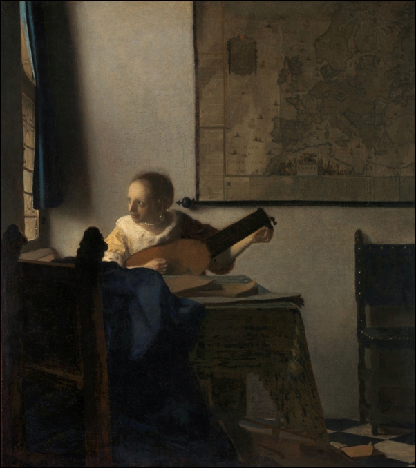 Young Woman with a Water Pitcher, Jan Vermeer - plakat 30x40 cm