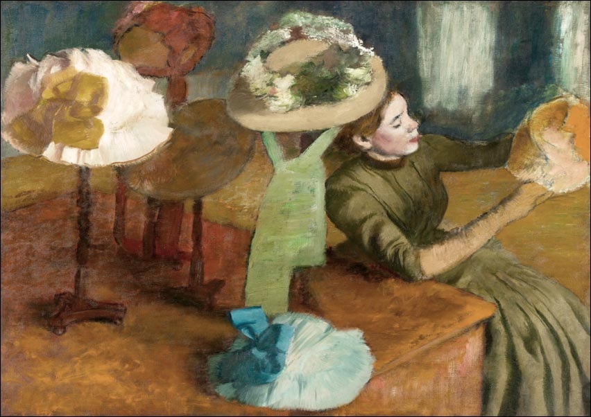 The Millinery Shop, Edgar Degas - plakat Wymiar do wyboru: 70x50 cm