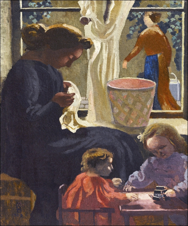 Drying the Linen, or Moonrise at the Priory, Maurice Denis - plakat 30x40 cm