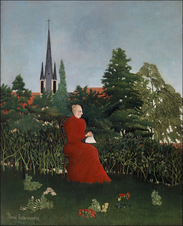 Bouquet of Flowers with China Asters and Tokyos, Henri Rousseau - plakat 21x29,7 cm
