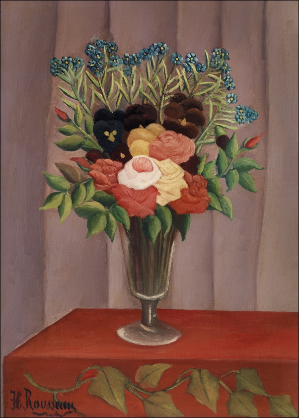 Woman with Basket of Eggs, Henri Rousseau - plakat 70x100 cm