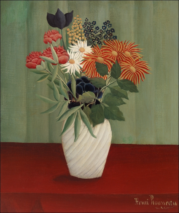 Bouquet of Flowers, Henri Rousseau - plakat 21x29,7 cm