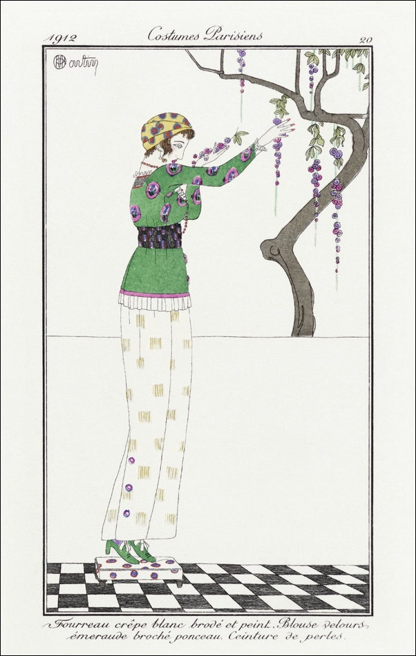 Relation, Manteau de sports, de Paul Poiret, Charles Martin - plakat 50x70 cm
