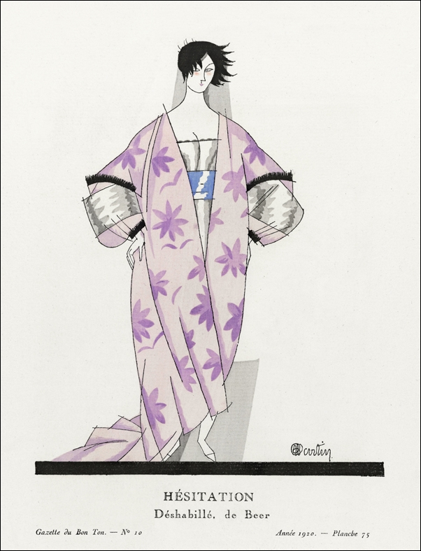 Danaé: Cape du soir by Paul Poiret, Charles Martin - plakat 40x50 cm