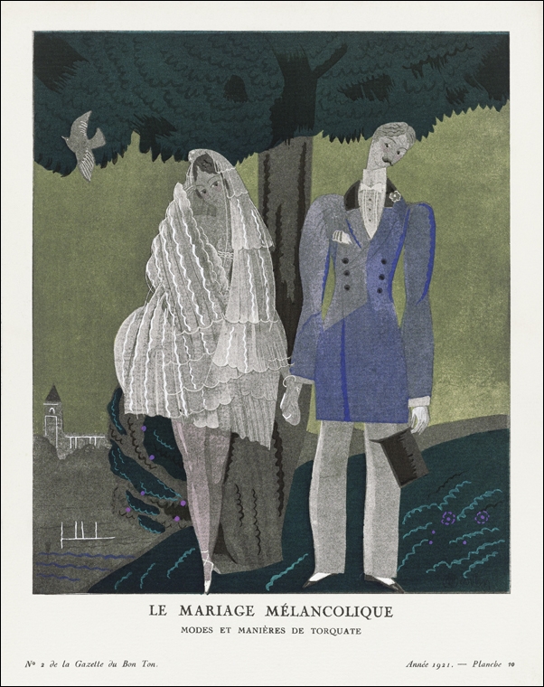 Rubans aux Ombrelles aux Manchons, Charles Martin - plakat 61x91,5 cm