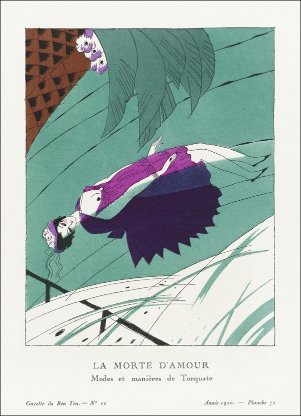 The melancholy marriage, Modes et Manières de Torquate, Charles Martin - plakat 30x40 cm