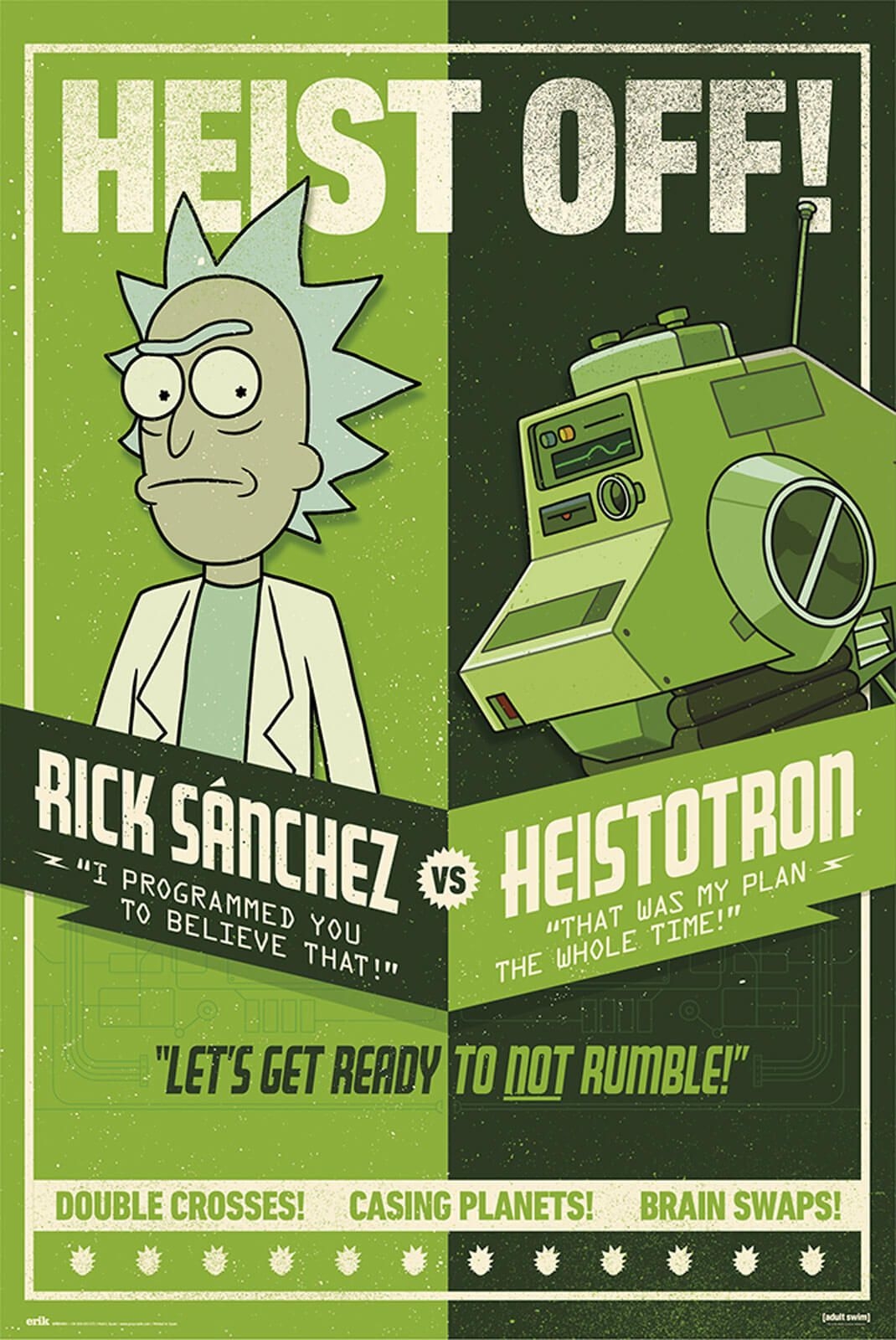 Rick and Morty Heist Off - plakat 61x91,5 cm