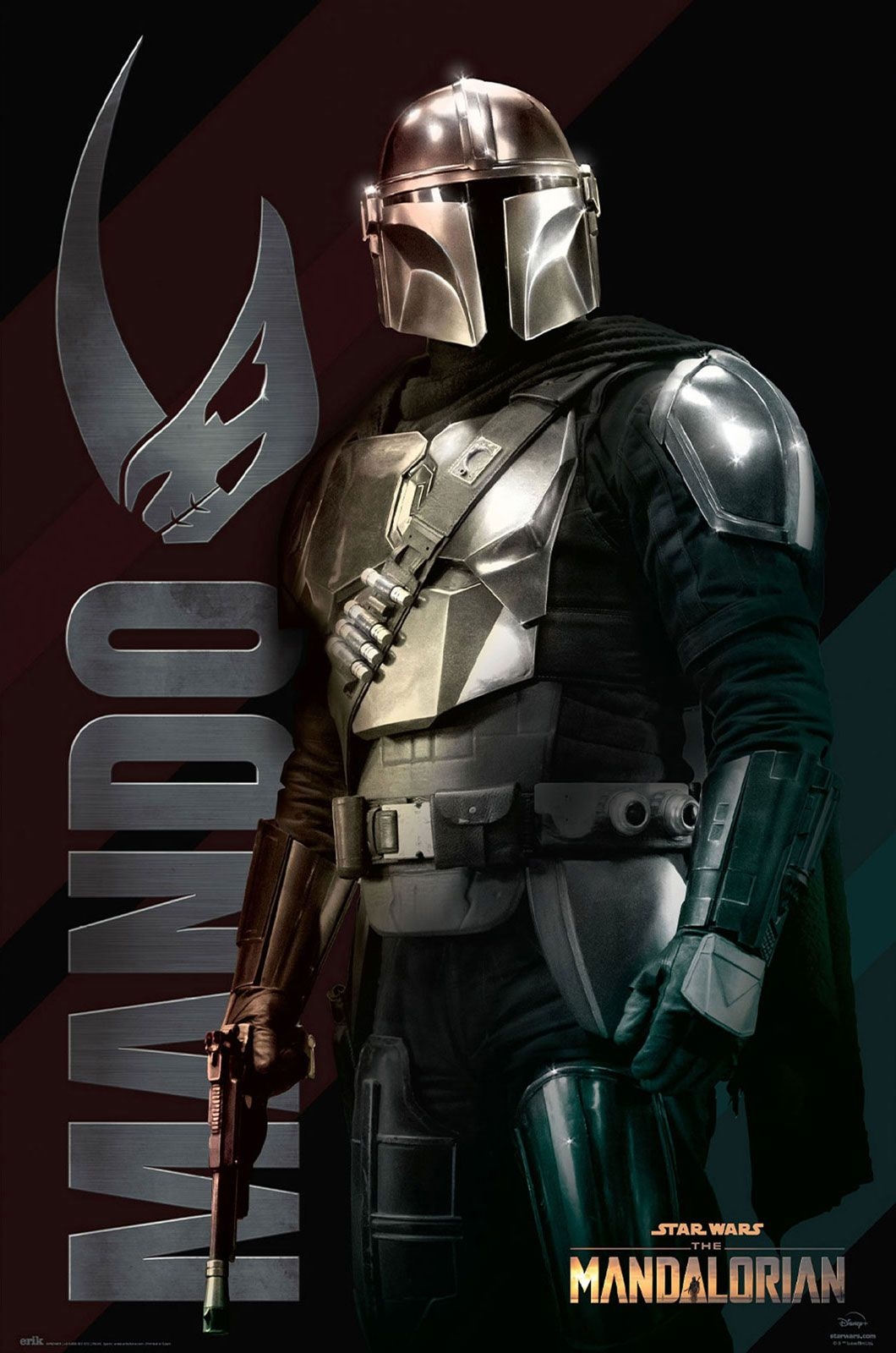 Star Wars The Mandalorian Mando - plakat