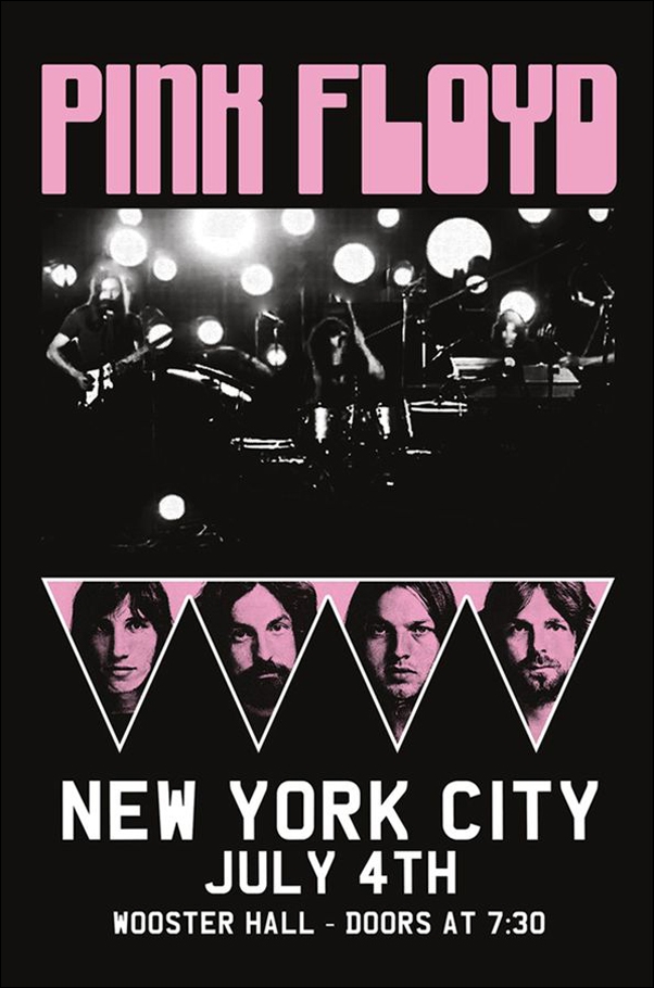 Pink Floyd Koncert NYC Billing - plakat 61x91,5 cm
