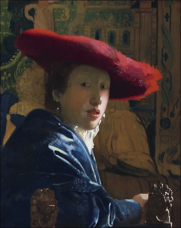 Study of a Young Woman, Jan Vermeer - plakat 70x100 cm