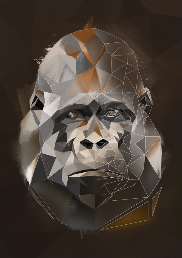 Goryl tło - plakat Wymiar do wyboru: 20x30 cm