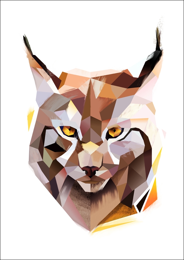 Ryś - plakat Wymiar do wyboru: 50x70 cm