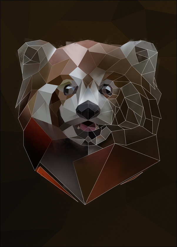 Redpanda tło - plakat Wymiar do wyboru: 50x70 cm