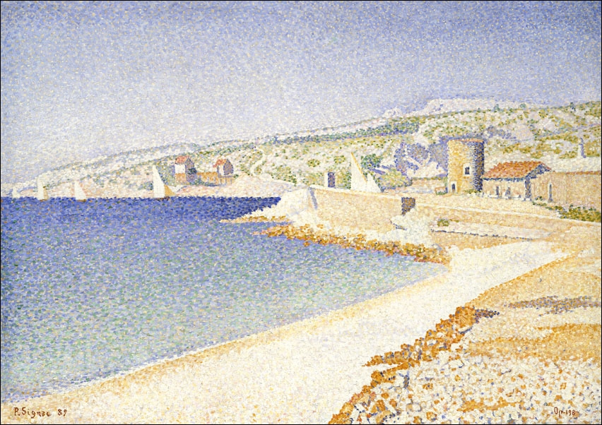 The Jetty at Cassis, Opus 198, Paul Signac - plakat 70x50 cm