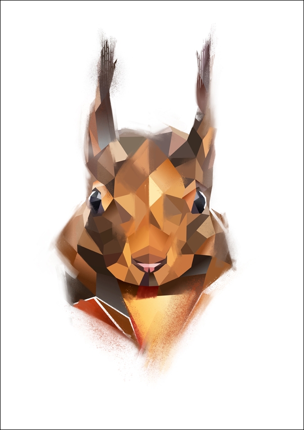 Wiewiorka - plakat Wymiar do wyboru: 40x50 cm