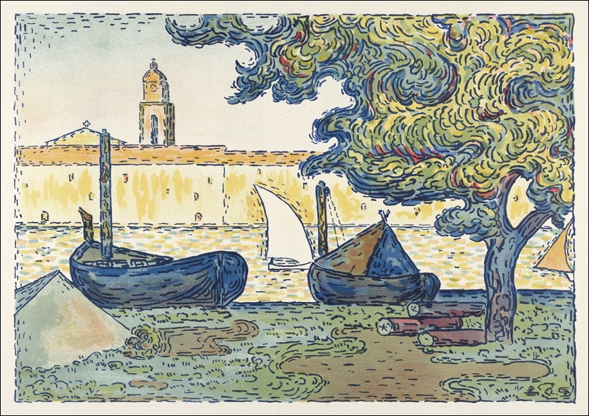 Saint–Tropez, Paul Signac - plakat 40x30 cm