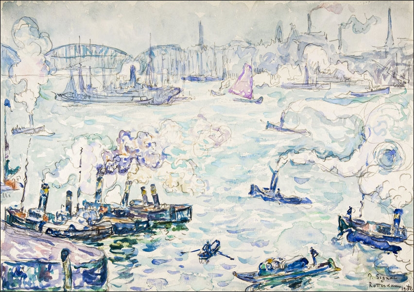Rotterdam, Paul Signac - plakat 100x70 cm