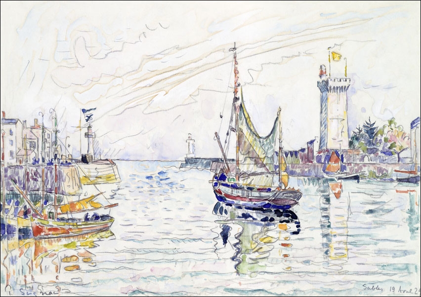 View of Les Sables d’Olonne, Paul Signac - plakat 50x40 cm