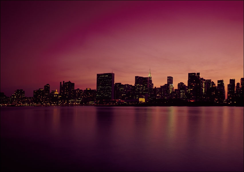 Manhattan Skyline., Carol Highsmith - plakat 42x29,7 cm