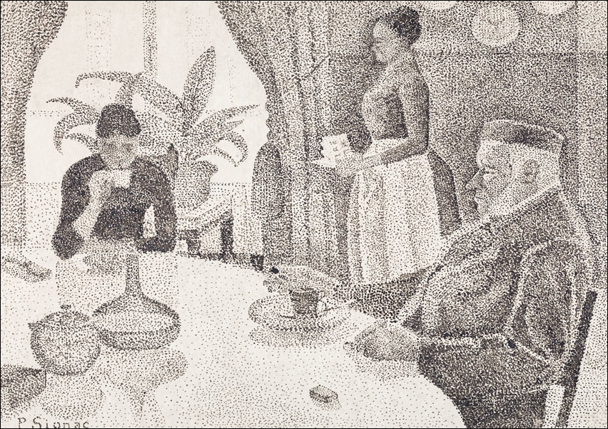 The Dining Room, Paul Signac - plakat 100x70 cm
