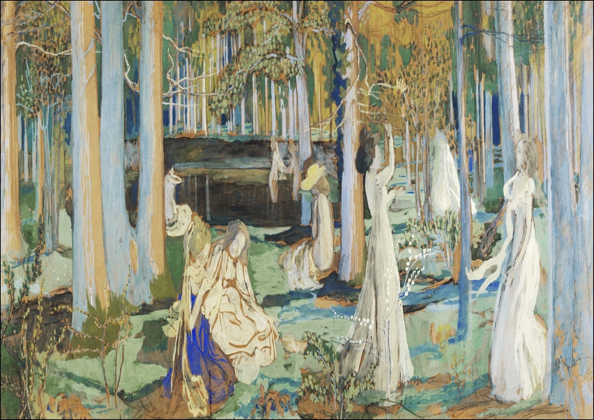 The Sacred Wood, Maurice Denis - plakat 59,4x42 cm
