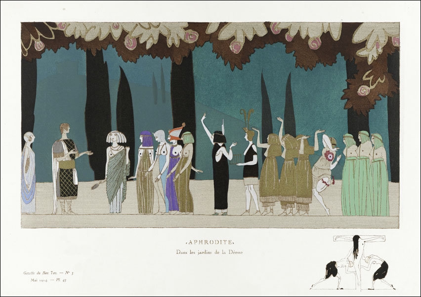 Aphrodite–In the gardens of the Goddess, Charles Martin - plakat 59,4x42 cm