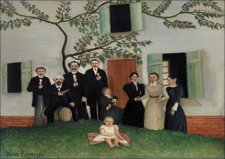 The Family, Henri Rousseau - plakat 40x30 cm