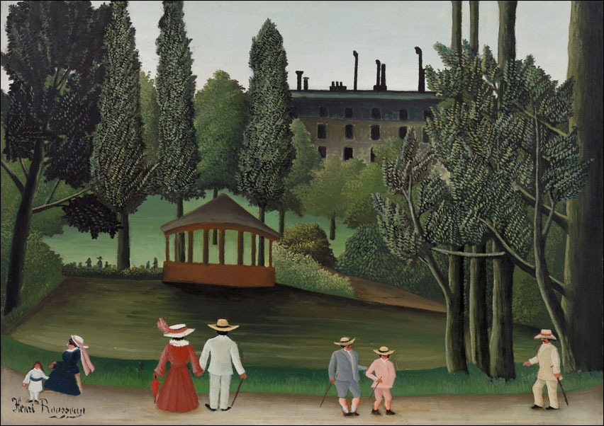 View of Montsouris Park, the Kiosk, Henri Rousseau - plakat 40x30 cm