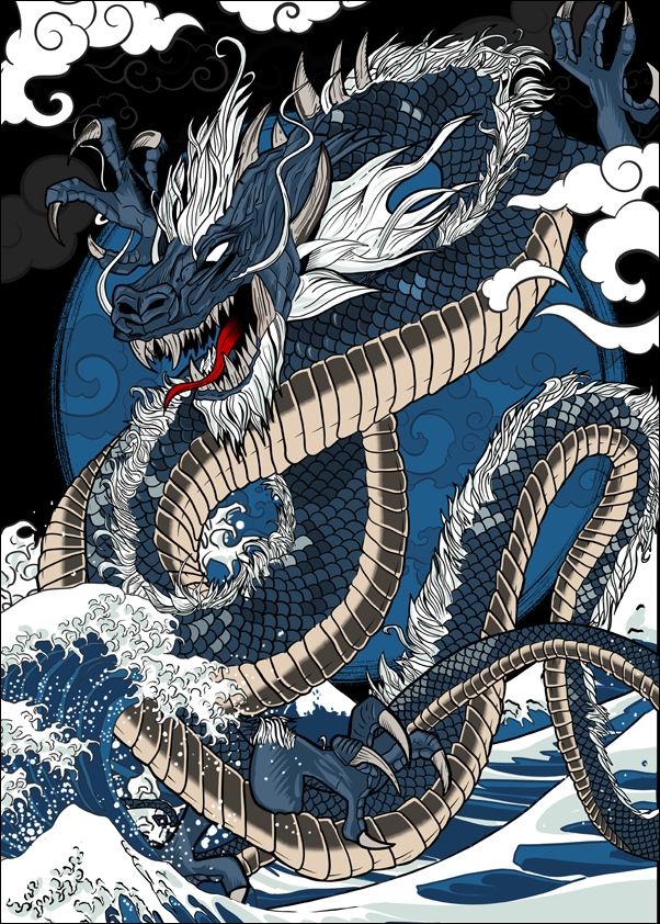 Dragon - plakat Wymiar do wyboru: 70x100 cm