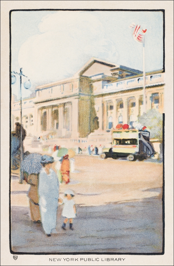 New York Public Library, Rachael Robinson Elmer - plakat 30x40 cm