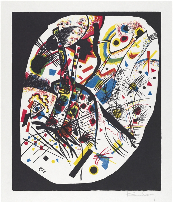 Kleine Welten III, Wassily Kandinsky - plakat 50x70 cm