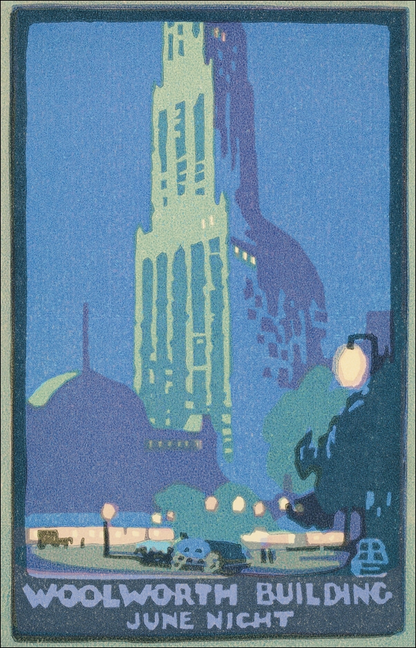 Woolworth Building June Night, Rachael Robinson Elmer - plakat 50x70 cm