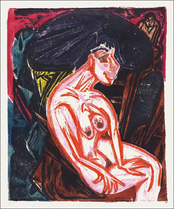 The Beloved, Ernst Ludwig Kirchner - plakat 21x29,7 cm