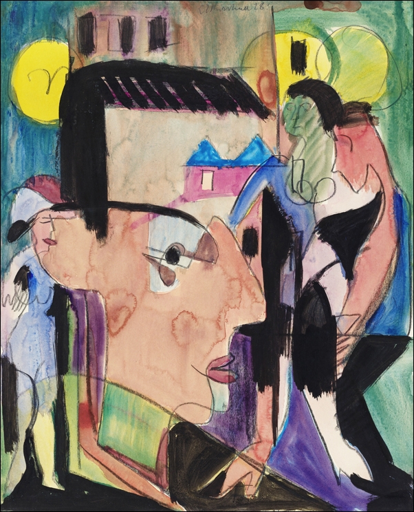 Self-Portrait, Ernst Ludwig Kirchner - plakat 70x100 cm