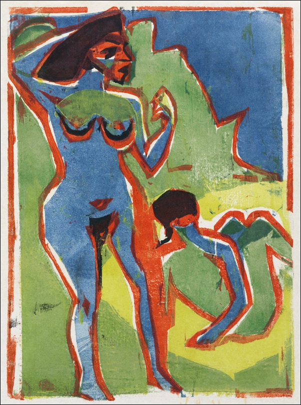 Bathing Women - Moritzburg, Ernst Ludwig Kirchner - plakat Wymiar do wyboru: 40x50 cm