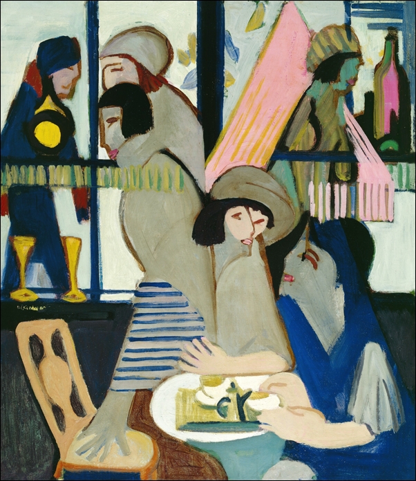Cafe, Ernst Ludwig Kirchner - plakat 40x60 cm